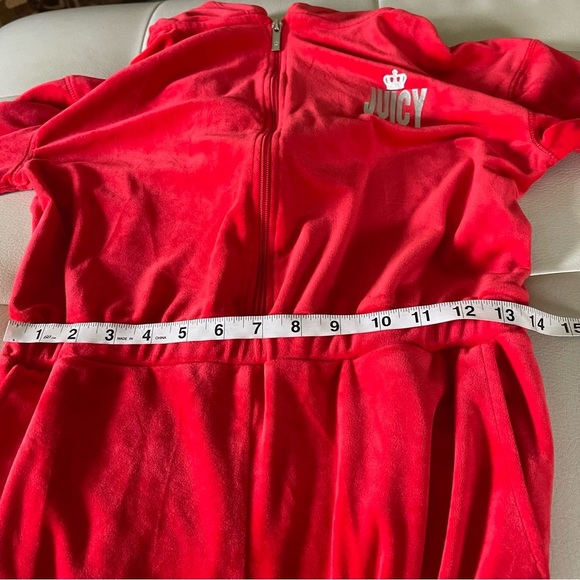 Juicy Couture women’s Velour Jumpsuit red size small EUC - Picture 12 of 13